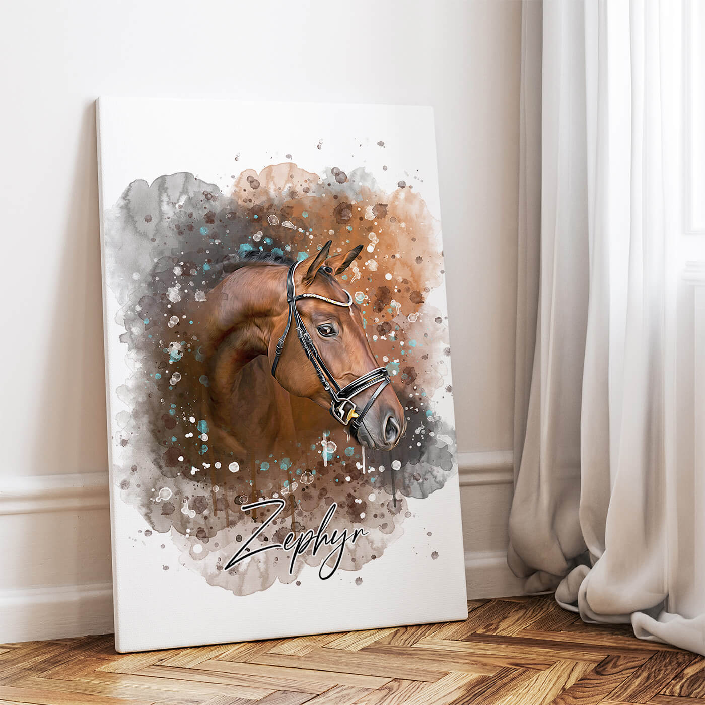 Personalisiertes Pferdeportrait