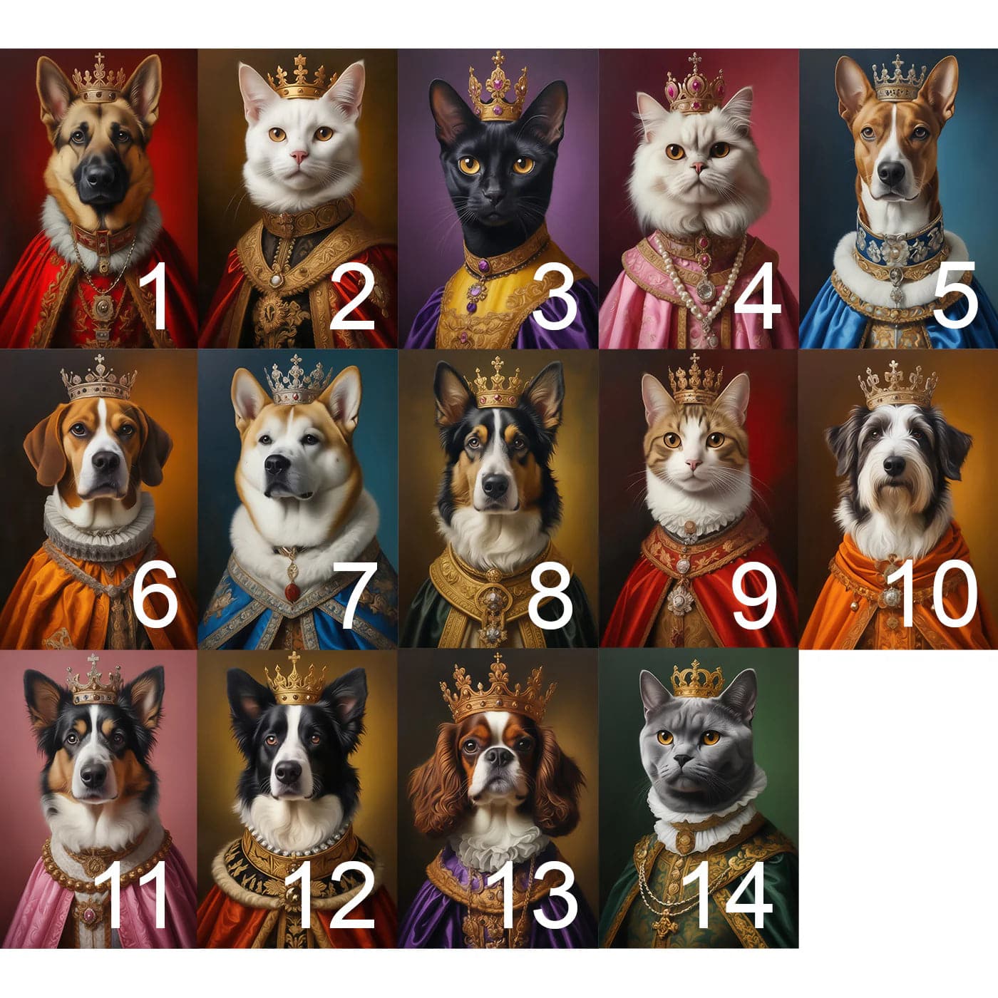 Tierportrait im Renaissance-Stil / Kostüm