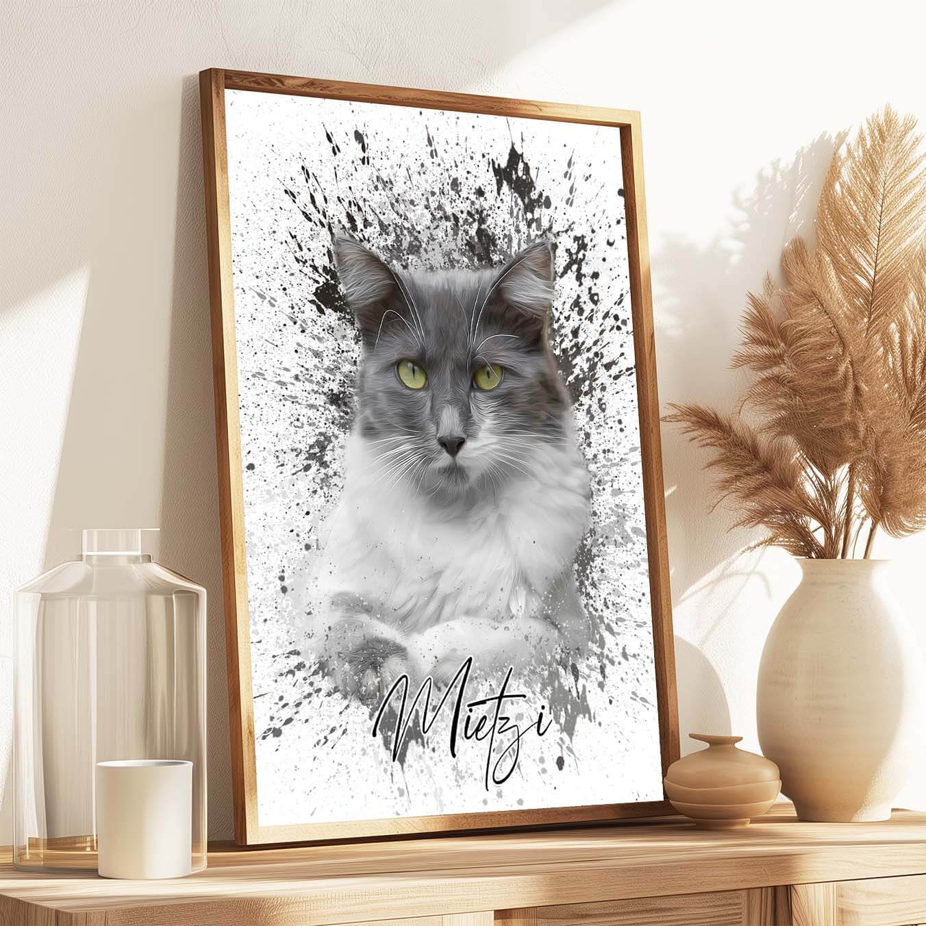 Katzenportrait Graffiti